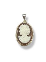 Pendente Mandile 1922 Donna Cammei  in Argento Conchiglia 2MCICM4 - 2MCICM4